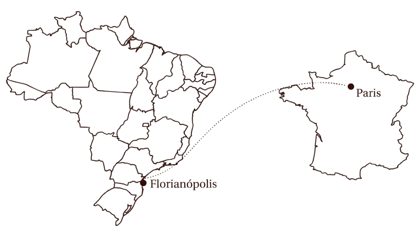 Carte Iterrae Territoires Paris - Florianópolis
